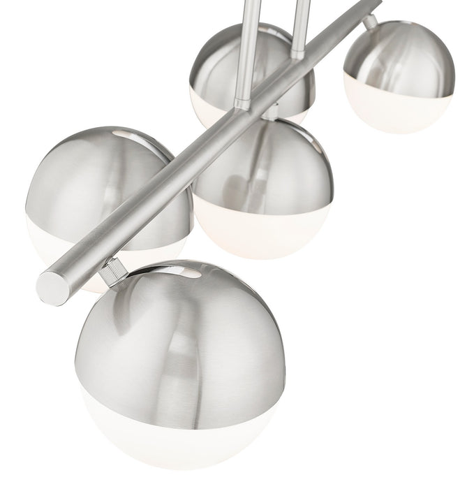 Z-Lite - 7517-5L-BN - Five Light Linear Chandelier - Realm Sphere - Brushed Nickel