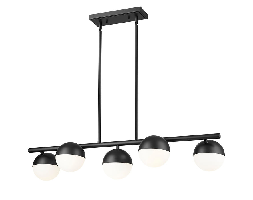 Z-Lite - 7517-5L-MB - Five Light Linear Chandelier - Realm Sphere - Matte Black
