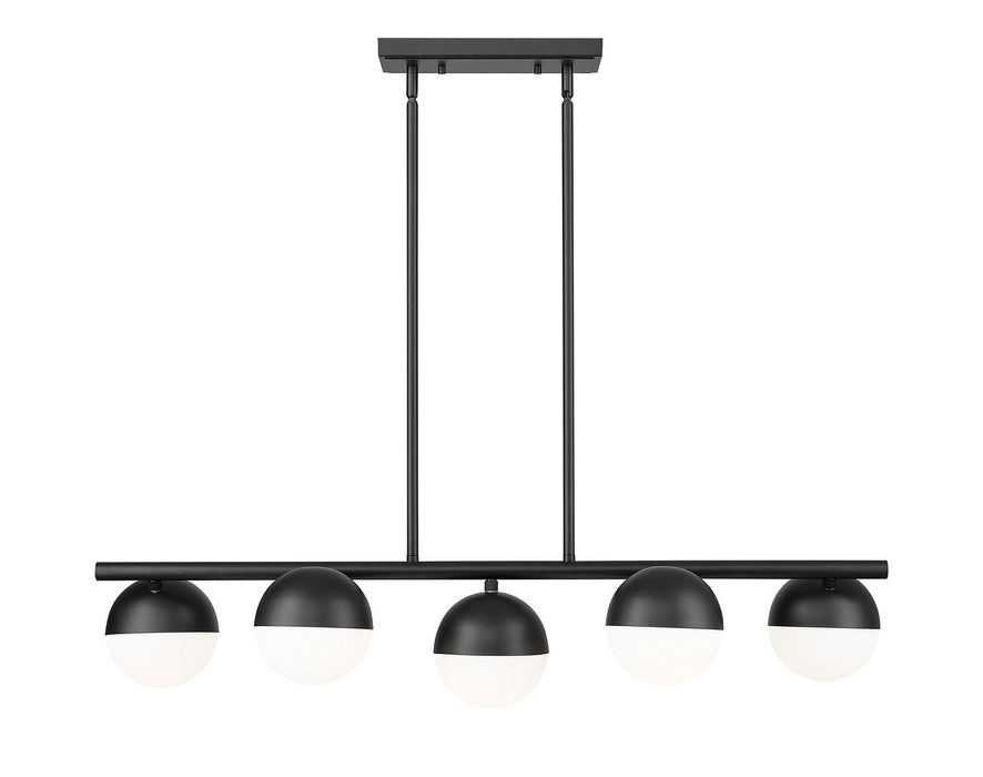 Z-Lite - 7517-5L-MB - Five Light Linear Chandelier - Realm Sphere - Matte Black