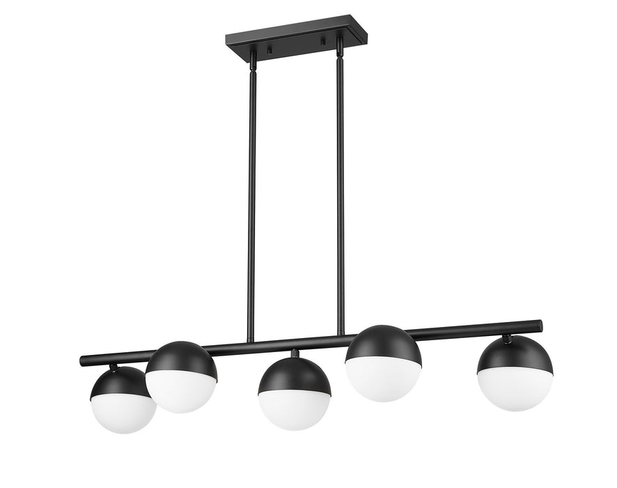 Z-Lite - 7517-5L-MB - Five Light Linear Chandelier - Realm Sphere - Matte Black