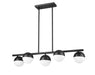 Z-Lite - 7517-5L-MB - Five Light Linear Chandelier - Realm Sphere - Matte Black