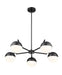 Z-Lite - 7517-5MB - Five Light Chandelier - Realm Sphere - Matte Black