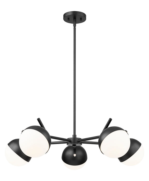 Z-Lite - 7517-5MB - Five Light Chandelier - Realm Sphere - Matte Black