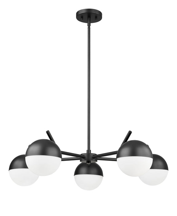 Z-Lite - 7517-5MB - Five Light Chandelier - Realm Sphere - Matte Black