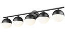 Z-Lite - 7517-5V-MB - Five Light Vanity - Realm Sphere - Matte Black