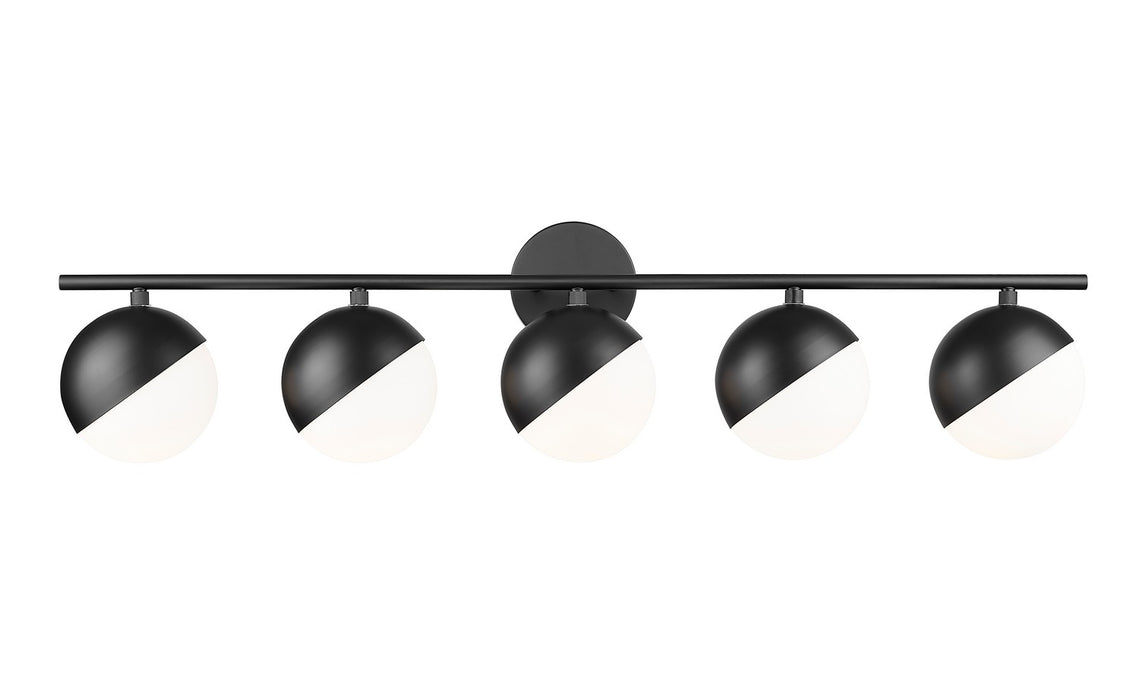 Z-Lite - 7517-5V-MB - Five Light Vanity - Realm Sphere - Matte Black