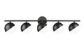 Z-Lite - 7517-5V-MB - Five Light Vanity - Realm Sphere - Matte Black