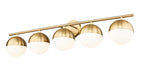 Z-Lite - 7517-5V-MGLD - Five Light Vanity - Realm Sphere - Modern Gold