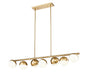 Z-Lite - 7517-7L-MGLD - Seven Light Linear Chandelier - Realm Sphere - Modern Gold