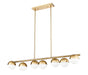 Z-Lite - 7517-7L-MGLD - Seven Light Linear Chandelier - Realm Sphere - Modern Gold