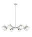 Z-Lite - 7517-8BN - Eight Light Chandelier - Realm Sphere - Brushed Nickel
