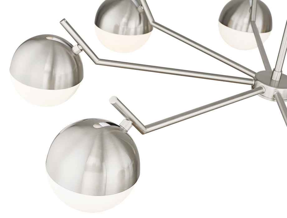 Z-Lite - 7517-8BN - Eight Light Chandelier - Realm Sphere - Brushed Nickel