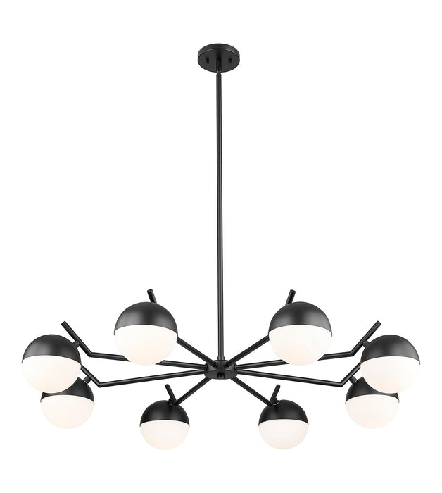 Z-Lite - 7517-8MB - Eight Light Chandelier - Realm Sphere - Matte Black