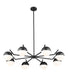 Z-Lite - 7517-8MB - Eight Light Chandelier - Realm Sphere - Matte Black