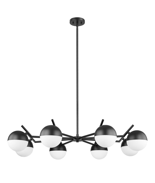 Z-Lite - 7517-8MB - Eight Light Chandelier - Realm Sphere - Matte Black