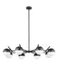 Z-Lite - 7517-8MB - Eight Light Chandelier - Realm Sphere - Matte Black