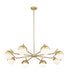 Z-Lite - 7517-8MGLD - Eight Light Chandelier - Realm Sphere - Modern Gold