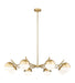 Z-Lite - 7517-8MGLD - Eight Light Chandelier - Realm Sphere - Modern Gold