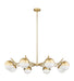 Z-Lite - 7517-8MGLD - Eight Light Chandelier - Realm Sphere - Modern Gold