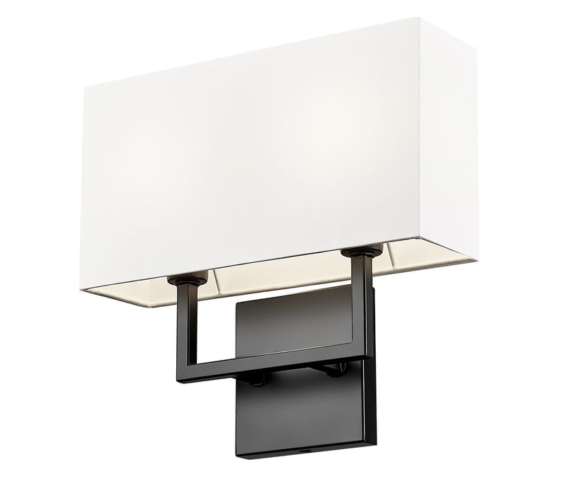 Z-Lite - 815-2S-MB - Two Light Wall Sconce - Saxon - Matte Black