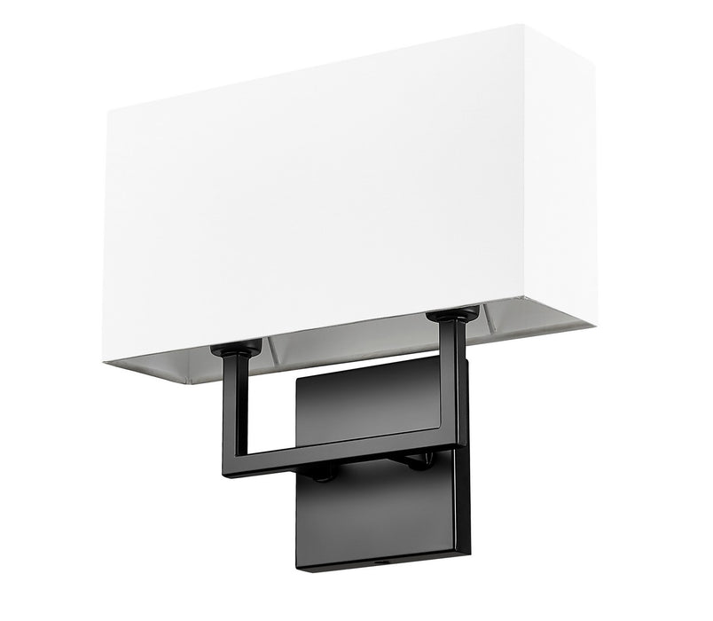 Z-Lite - 815-2S-MB - Two Light Wall Sconce - Saxon - Matte Black