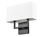 Z-Lite - 815-2S-MB - Two Light Wall Sconce - Saxon - Matte Black