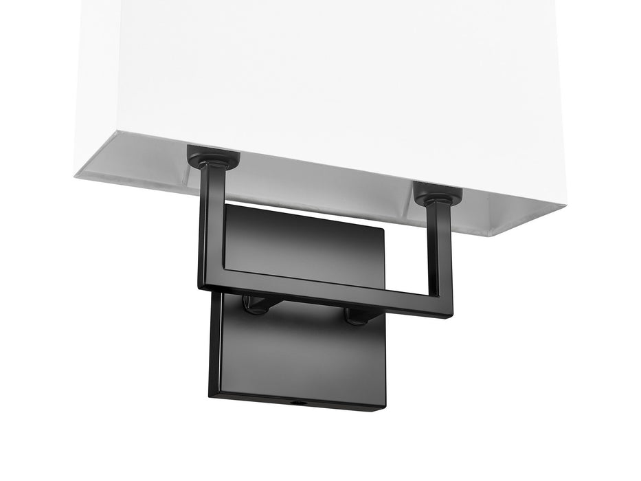 Z-Lite - 815-2S-MB - Two Light Wall Sconce - Saxon - Matte Black