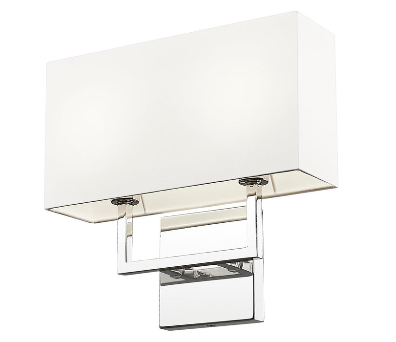 Z-Lite - 815-2S-PN - Two Light Wall Sconce - Saxon - Polished Nickel