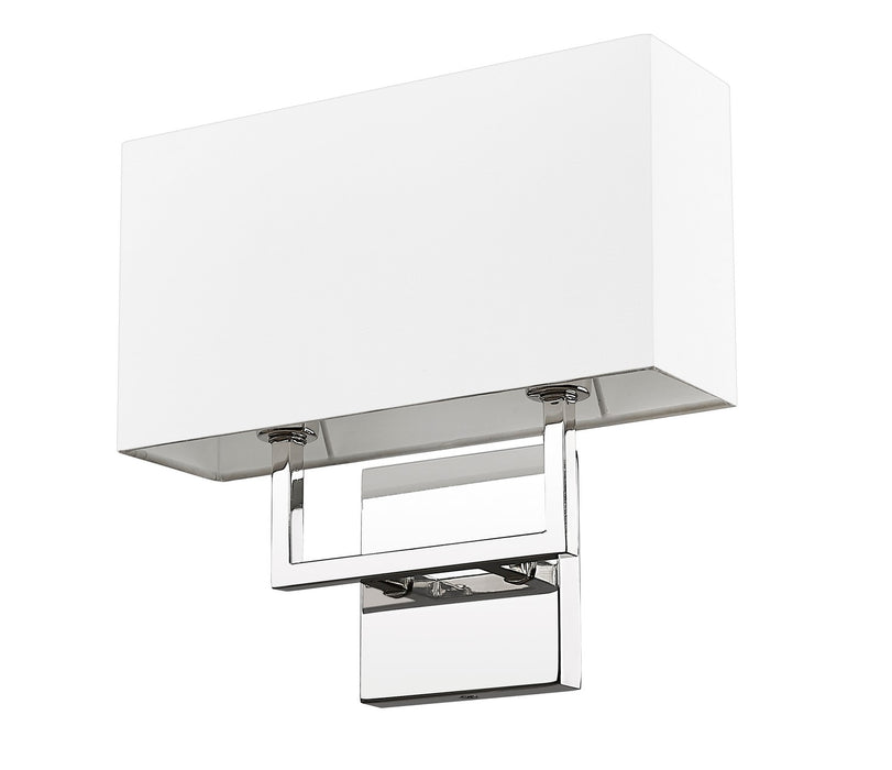 Z-Lite - 815-2S-PN - Two Light Wall Sconce - Saxon - Polished Nickel