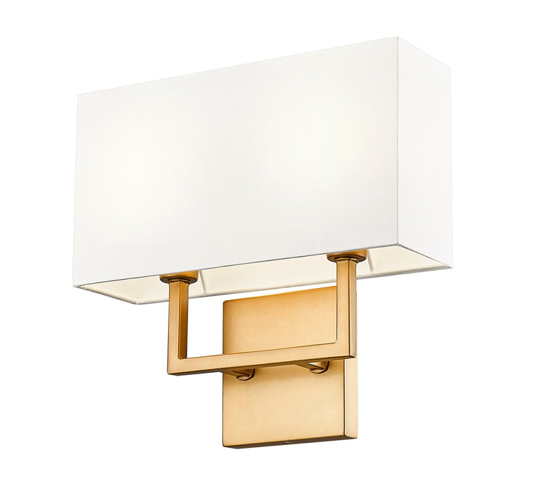 Z-Lite - 815-2S-RB - Two Light Wall Sconce - Saxon - Rubbed Brass