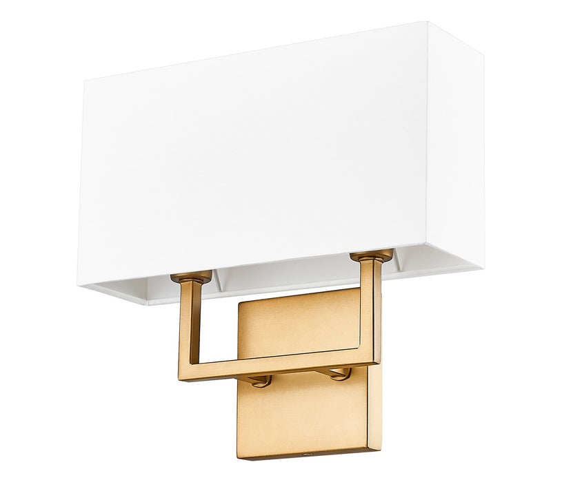 Z-Lite - 815-2S-RB - Two Light Wall Sconce - Saxon - Rubbed Brass