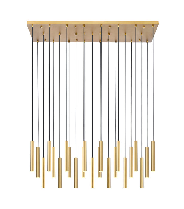 Z-Lite - 919MP12-23L-MGLD-LED - LED Linear Chandelier - Forest - Modern Gold