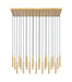 Z-Lite - 919MP12-23L-MGLD-LED - LED Linear Chandelier - Forest - Modern Gold