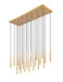 Z-Lite - 919MP12-23L-MGLD-LED - LED Linear Chandelier - Forest - Modern Gold