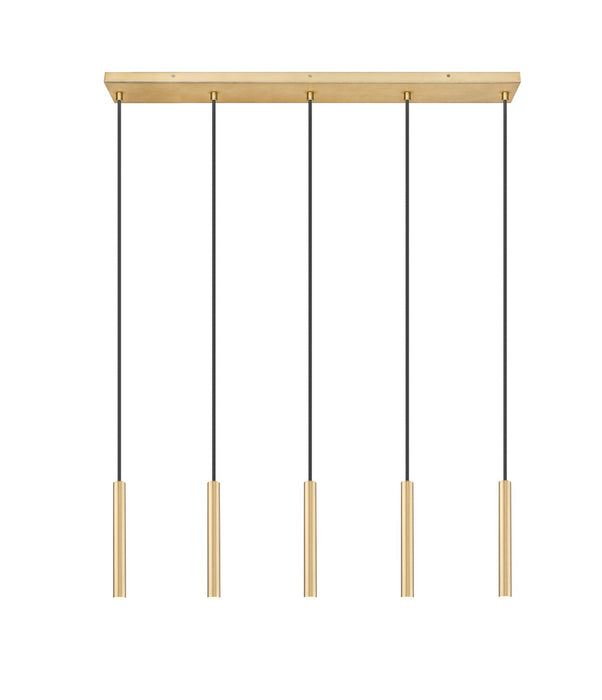 Z-Lite - 919MP12-5L-MGLD-LED - LED Linear Chandelier - Forest - Modern Gold
