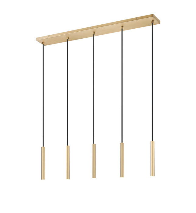Z-Lite - 919MP12-5L-MGLD-LED - LED Linear Chandelier - Forest - Modern Gold