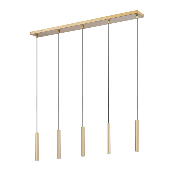 Z-Lite - 919MP12-5L-MGLD-LED - LED Linear Chandelier - Forest - Modern Gold
