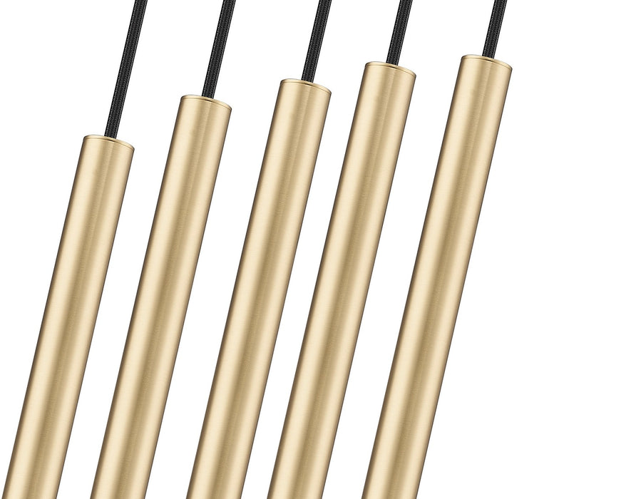Z-Lite - 919MP12-5L-MGLD-LED - LED Linear Chandelier - Forest - Modern Gold