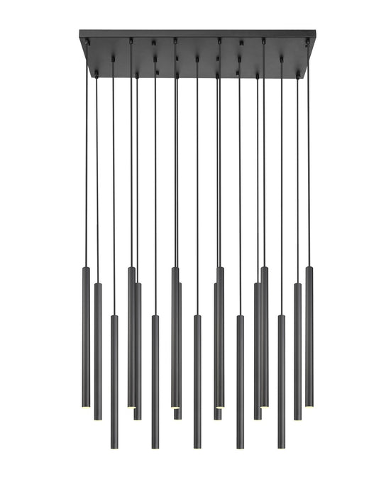 Z-Lite - 919MP24-17L-MB-LED - LED Linear Chandelier - Forest - Matte Black
