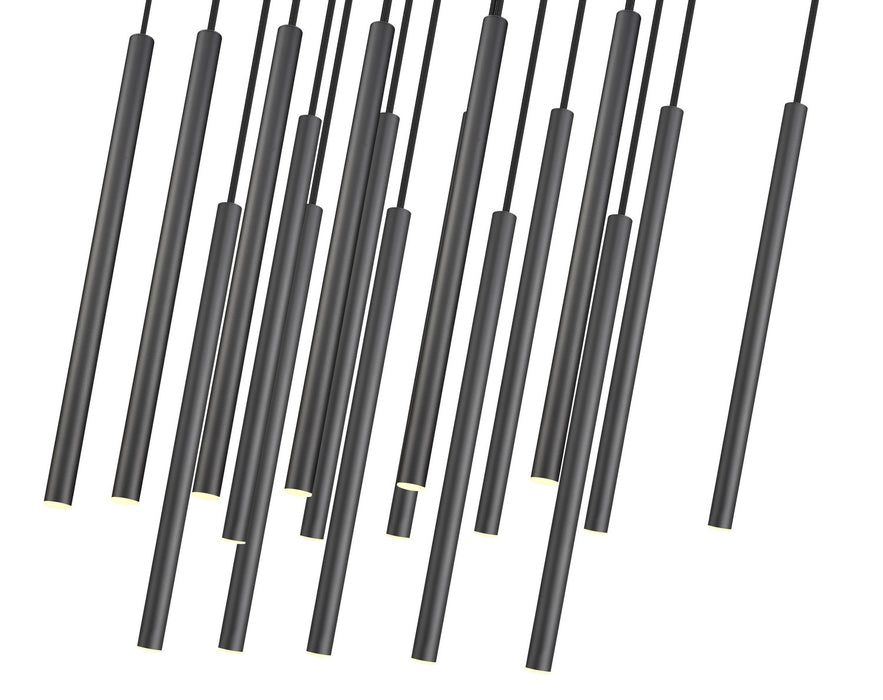 Z-Lite - 919MP24-17L-MB-LED - LED Linear Chandelier - Forest - Matte Black