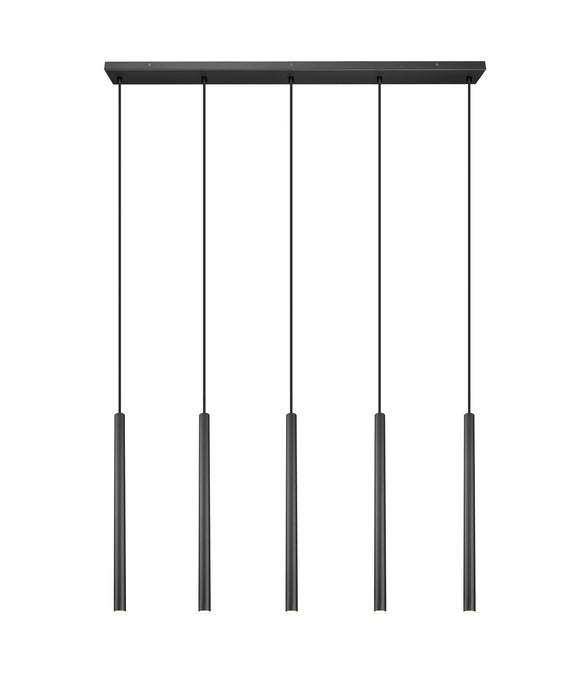 Z-Lite - 919MP24-5L-MB-LED - LED Linear Chandelier - Forest - Matte Black