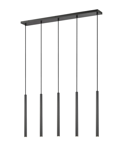 Z-Lite - 919MP24-5L-MB-LED - LED Linear Chandelier - Forest - Matte Black