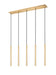 Z-Lite - 919MP24-5L-MGLD-LED - LED Linear Chandelier - Forest - Modern Gold