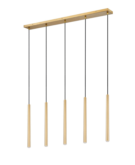 Z-Lite - 919MP24-5L-MGLD-LED - LED Linear Chandelier - Forest - Modern Gold