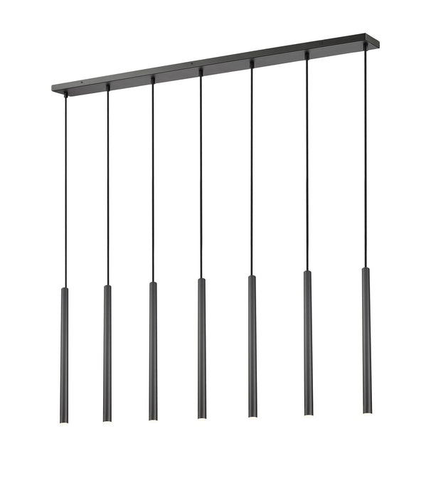 Z-Lite - 919MP24-7L-MB-LED - LED Linear Chandelier - Forest - Matte Black