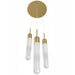 Avenue Lighting - HF7403-AB - Three Light Pendant - Tribeca - Aged Brass
