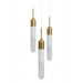 Avenue Lighting - HF7403-AB - Three Light Pendant - Tribeca - Aged Brass