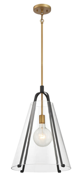 Minka-Lavery - 131-782 - One Light Pendant - Paxos - Legacy Brass & Sand Coal