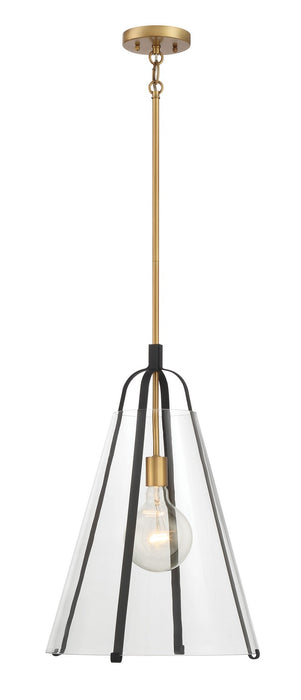 Minka-Lavery - 131-782 - One Light Pendant - Paxos - Legacy Brass & Sand Coal