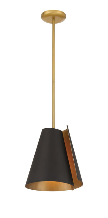 Minka-Lavery - 135-855 - One Light Pendant - Hillcrest - Legacy Brass & Dark Bronze